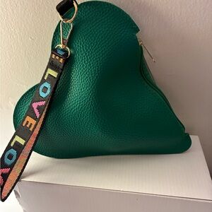 Green Heart-Shaped Women's Bag